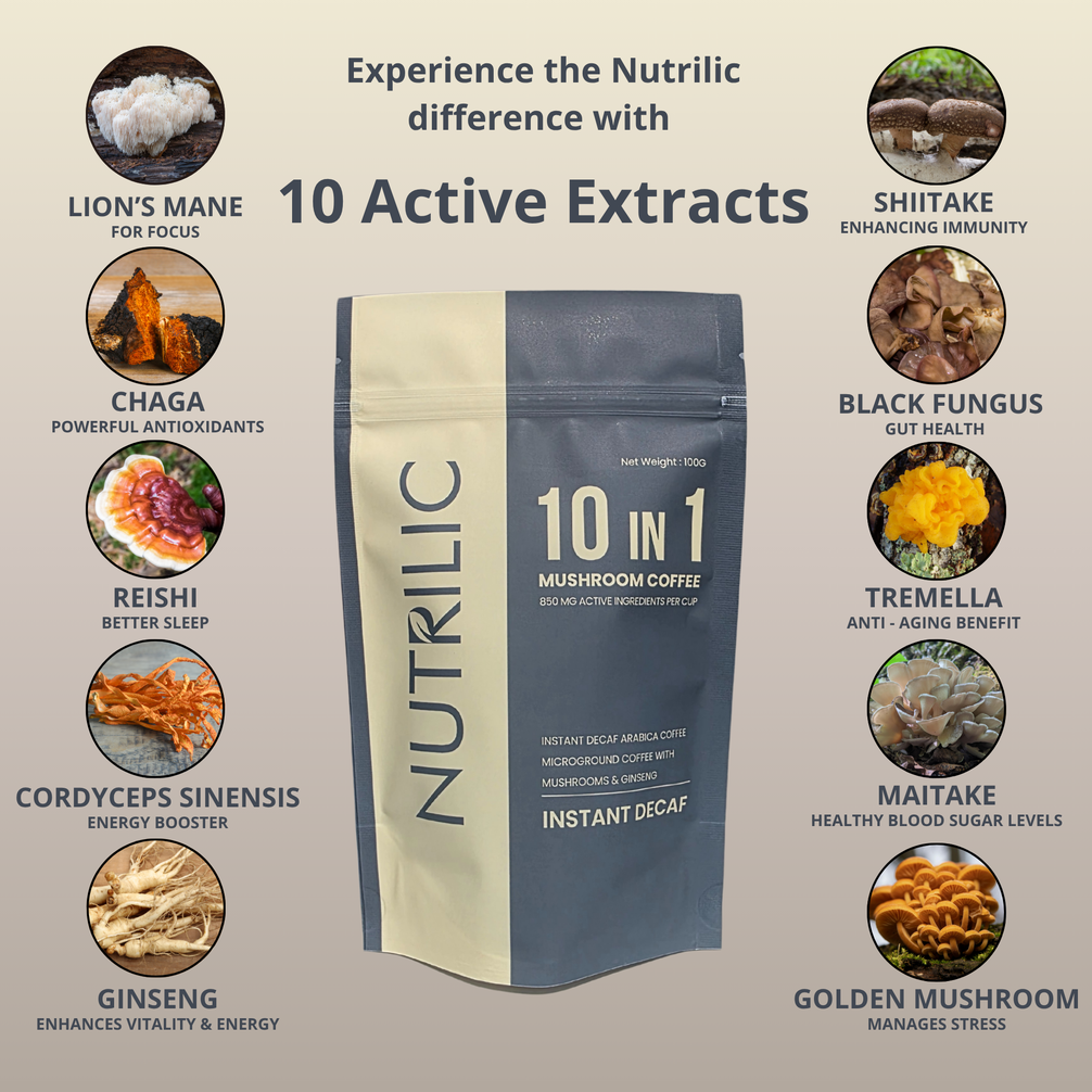 10 MUSHROOM COFFEE-Decaf