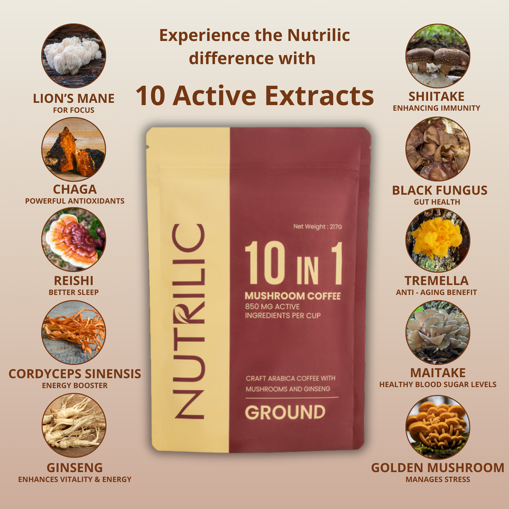 10 MUSHROOM KRAFT COFFEE - Ground