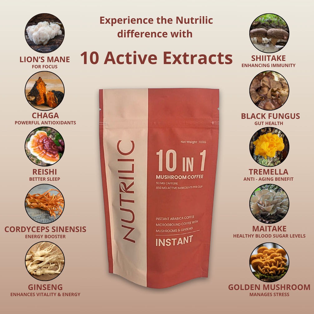10 MUSHROOM COFFEE (40 servings)